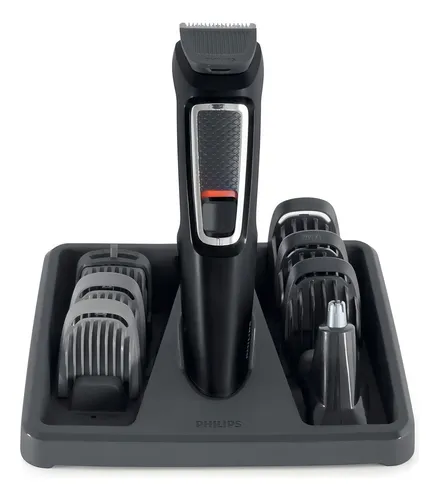 Aparador De Pelos Philips Multigroom 8 Acessórios Mg3731/15 Cor Preto
