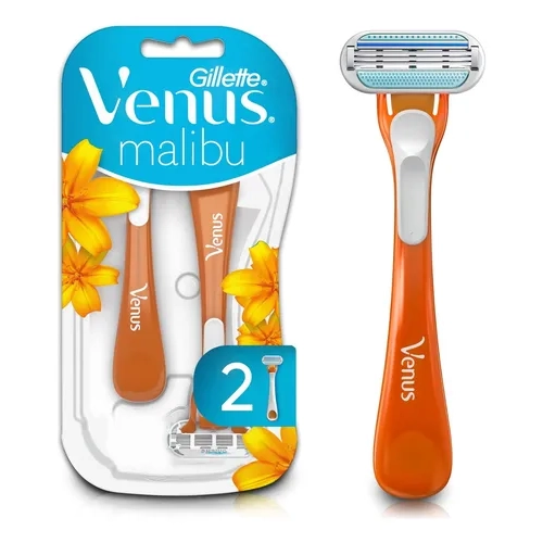 Aparelho De Depilar Gillette Venus Malibu C/ 2 Unidades