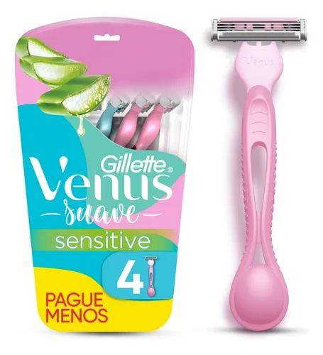 Aparelho Descartável Para Depilar Simply3 Suave Sensitive 4 Unidades